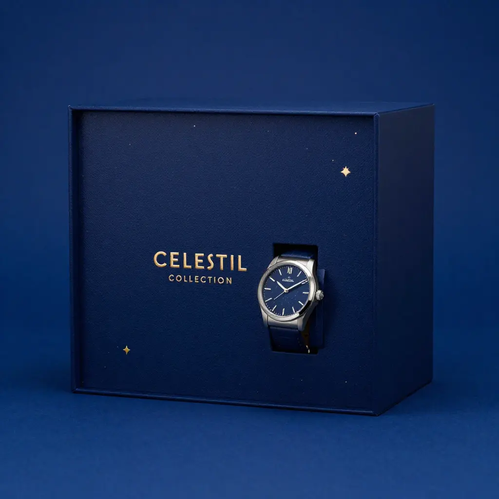 Celestial Collection packaging for luxury watches